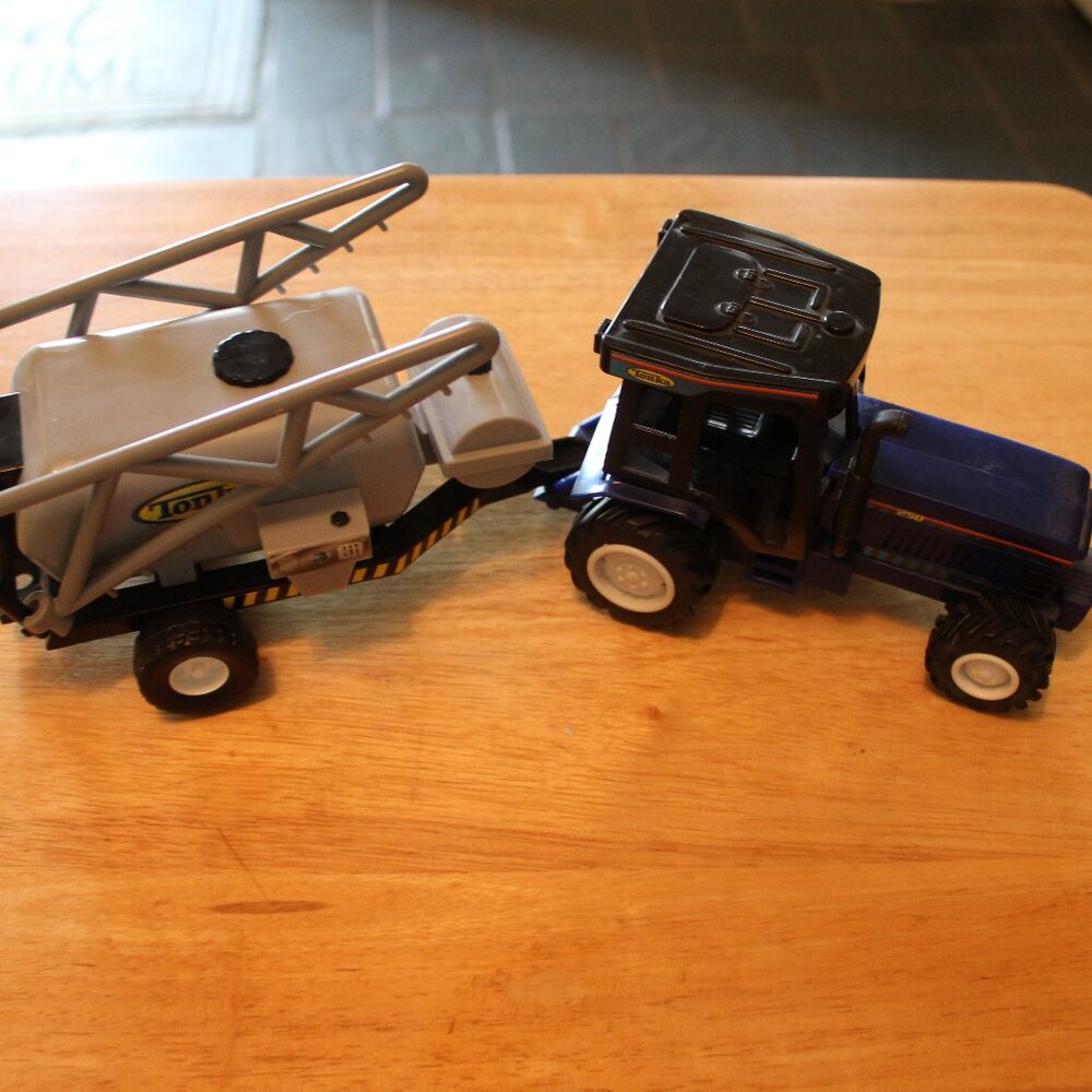 Tonka Blue Tractor with Pull Behind Sprayer